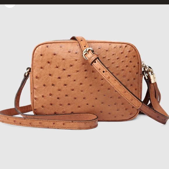 ISO Gucci Soho Ostrich Disco Bag in Sunflower - Picture 3 of 5